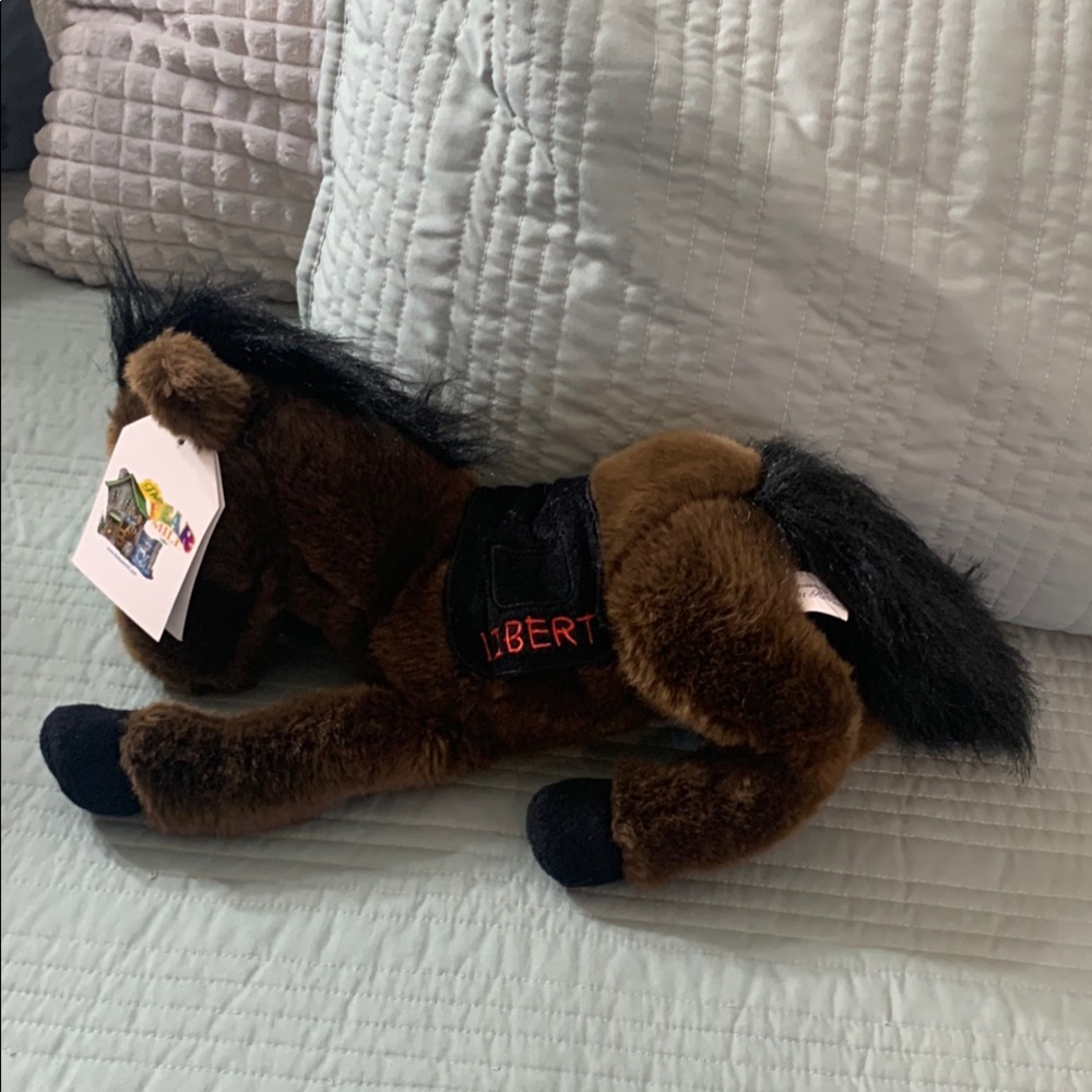 Adventure Of Rush Revere Liberty Plush Brown Black Floppy Stuffed Horse 12”